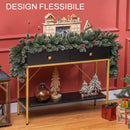 Ghirlanda Natalizia con 50 Luci LED e Decorazioni 180x30x30 cm Verde  