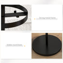 Appendiabiti da Terra Ø34x177 cm con Portaombrelli e 8 Ganci in Metallo Nero