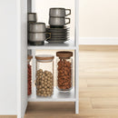 Tavolo Salvaspazio Pieghevole a 2 Ribalte per 2-4 Persone Quercia  