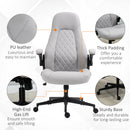 Sedia Direzionale da Ufficio 67x70x112-122 cm Altezza Regolabile Grigio