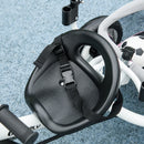 Triciclo per Bambini 1-5 Anni 102x49x102 cm con Maniglione e Tettuccio Regolabile Bianco e Rosa