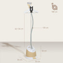 Ferro da Stiro Verticale a Vapore 1800W con Serbatoio 1.8L e Altezza Regolabile  Oro     