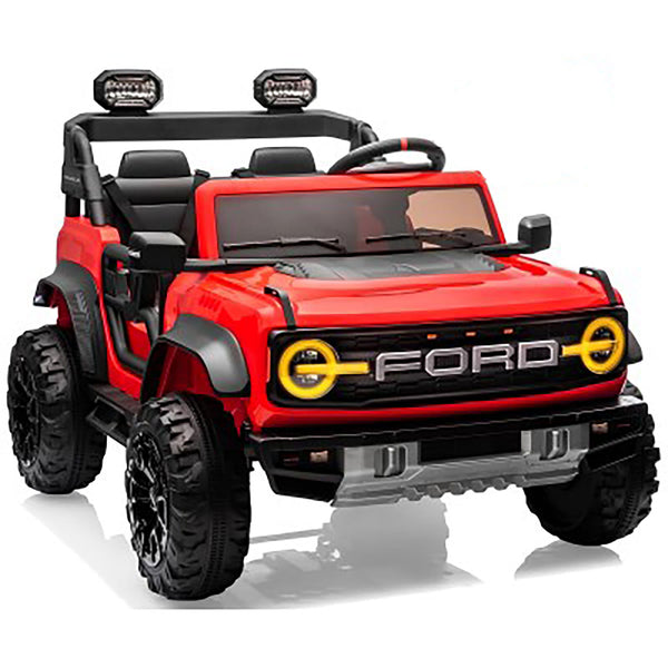 Macchina Elettrica per Bambini 24V Licenza Ford Bronco Raptor 2 Posti con Telecomando Rosso online