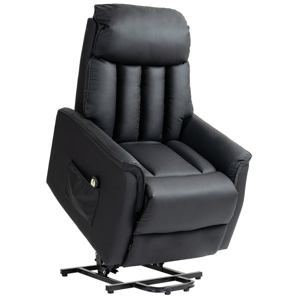 Poltrona Relax Reclinabile Alzapersone Elettrica con Telecomando Nero online