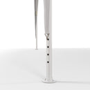 Gazebo da Giardino 293x293 cm Pieghevole e Portatile con Copertura Anti UV Bianco  