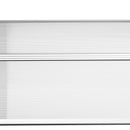 Pensilina Tettoia Moderna 122x89x24 cm in Policarbonato Alluminio e PP Trasparente