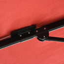 Ombrellone da Giardino Decentrato 245x245x248 cm in Alluminio Rosso