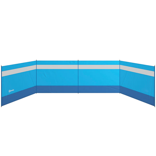 Paravento da Campeggio 725x140 cm Pieghevole Frangivista Azzurro prezzo