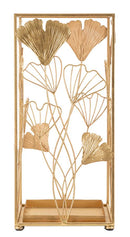 Portaombrelli Oro Leaf 22,5x22,5x48,5 cm in Ferro -3