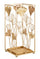 Portaombrelli Oro Leaf 22,5x22,5x48,5 cm in Ferro