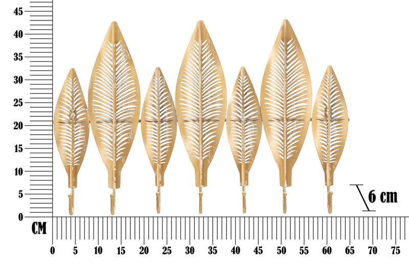 Appendiabiti Long Leaf 65x42,5x6 cm in Ferro -6