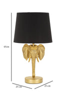 Lampada da Tavolo Elefante Ø 25x43 cm in Poliresina e Ferro-6