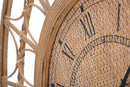 Orologio da Muro Panama Ø 76x2,5 cm in Rattan-3
