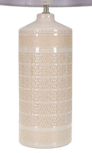 Lampada da Tavolo Graphs  30x55x30 cm in Ceramica Crema-3