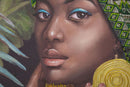 Dipinto su Tela Kelly 90x120x3 cm Cornice in Legno di Pino Multicolor-2