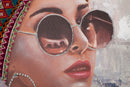 Dipinto su Tela Jennifer 70x100x3 cm Cornice in Legno di Pino Multicolor-2