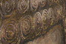 Dipinto su Tela Buddha 100x100x3 cm Cornice in Legno di Pino Multicolor-3