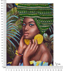Dipinto su Tela Kelly 90x120x3 cm Cornice in Legno di Pino Multicolor-6