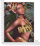 Dipinto su Tela Kelly 90x120x3 cm Cornice in Legno di Pino Multicolor-6