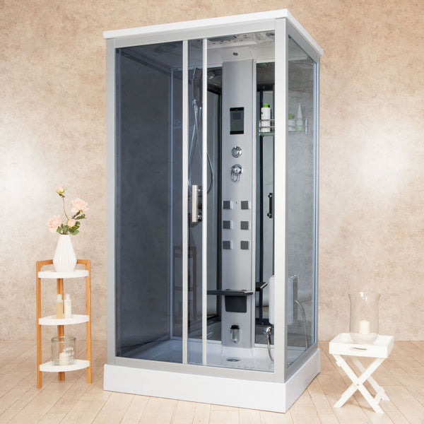 online Box Doccia Idromassaggio Sauna e Bagno Turco 110x90cm Vorich Element