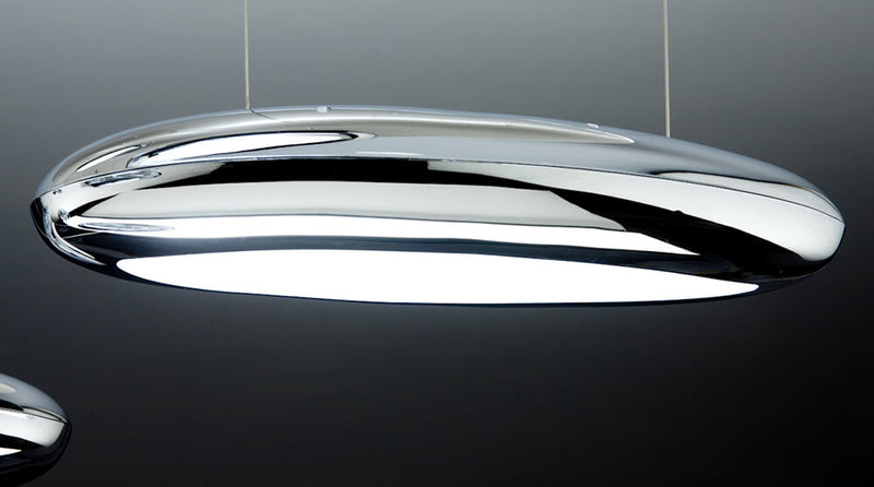 Lampadario a Sospensione 10 LED 130x60cm Zaghi Drop Design-3