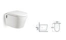 WC Sospeso in Ceramica 36,5x56,5x34,5 Cm Vorich Easy Bianco-5