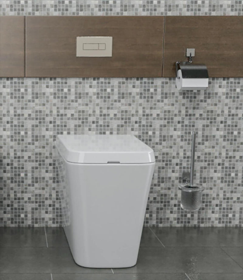 WC Filo a Muro in Ceramica 35x56x41 Cm Vorich Minimal Bianco-2