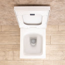 WC Filo a Muro in Ceramica 35,50x55,50x39,5 cm Square Bianco-5