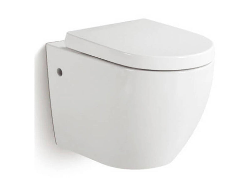 WC Sospeso in Ceramica 36x55x33 Cm Vorich Vortix Bianco-1