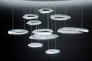 Lampadario a Sospensione 10 LED Luce Fredda 130x60cm Zaghi Drop Design-10