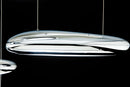 Lampadario a Sospensione 10 LED Luce Fredda 130x60cm Zaghi Drop Design-6