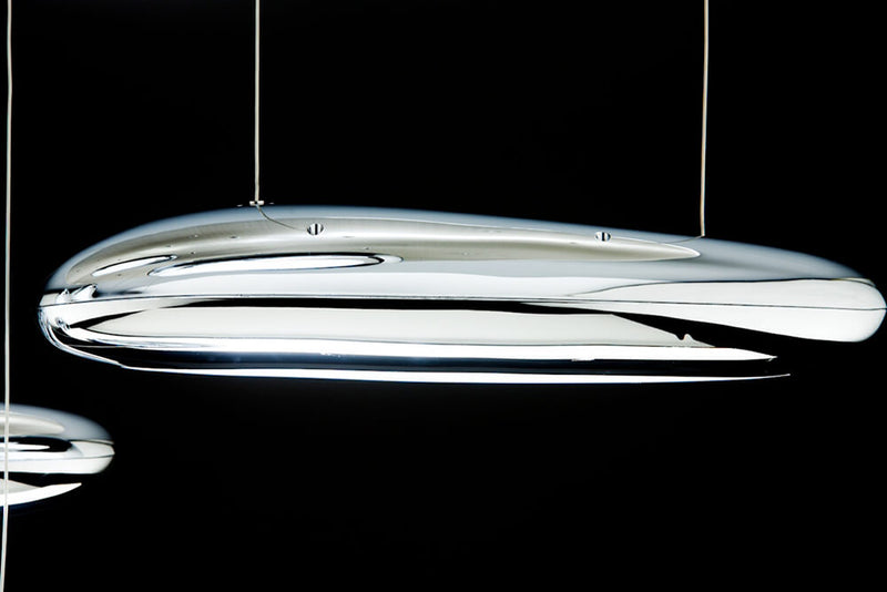 Lampadario a Sospensione 10 LED Luce Fredda 130x60cm Zaghi Drop Design-6