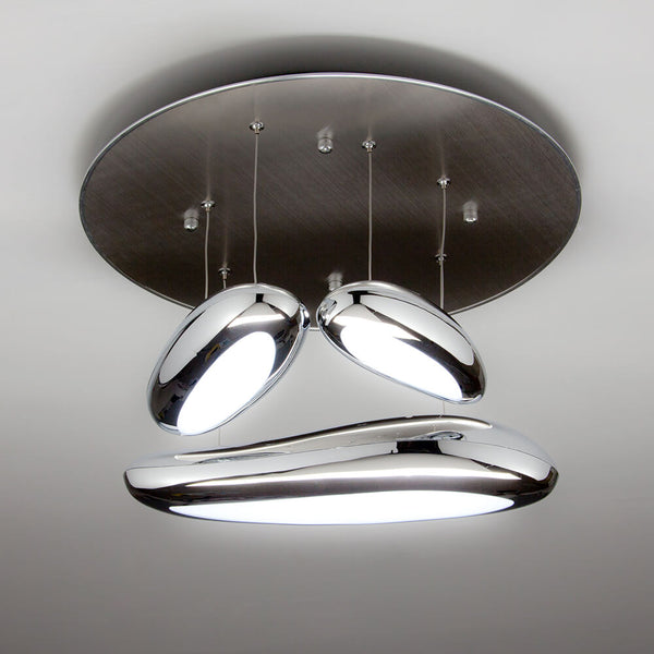 Lampadario a Sospensione 3 LED Luce Calda 50x50cm Zaghi Drop Design online