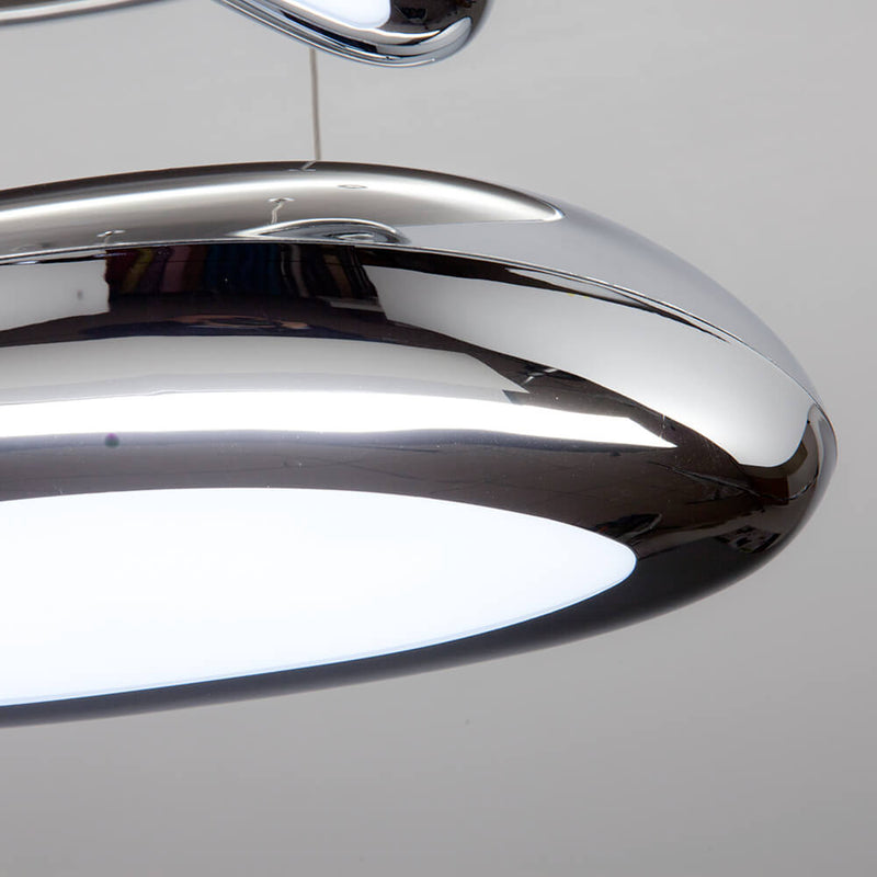 Lampadario a Sospensione 3 LED Luce Calda 50x50cm Zaghi Drop Design-6
