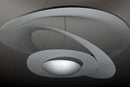 Lampadario a Sospensione 1 LED 68x68cm Zaghi Space Design Argento-6