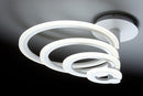 Lampadario a Sospensione 4 Anelli LED Luce Calda 63x63cm Zaghi Round-5