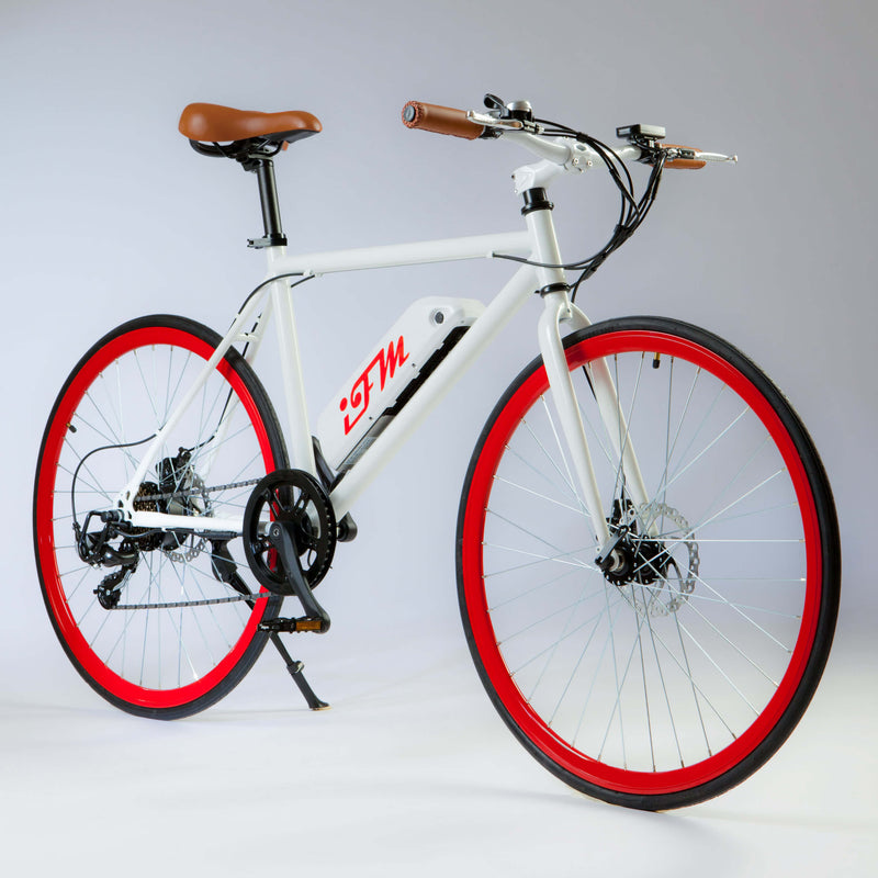 Bicicletta Elettrica Uomo 26" IMT City Bike Rossa-1
