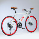 Bicicletta Elettrica Uomo 26" IMT City Bike Rossa-3