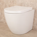 WC Filo a Muro in Ceramica 36,50x56x41 cm Vortix Bianco-3