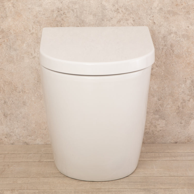 WC Filo a Muro in Ceramica 36,50x56x41 cm Vortix Bianco-5