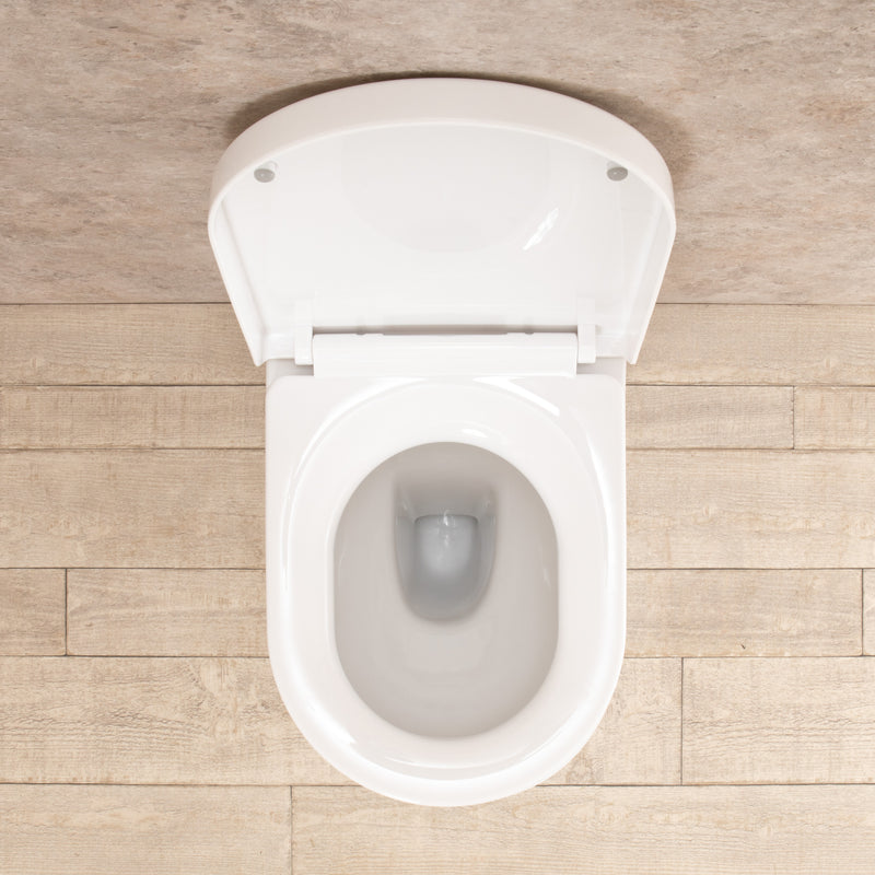 WC Filo a Muro in Ceramica 35,50x56,50x40,5 cm Easy Bianco-6