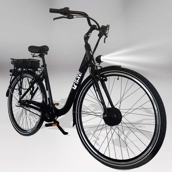 Bicicletta Elettrica da Donna 36V a Pedalata Assistita 28" 250W Nera acquista