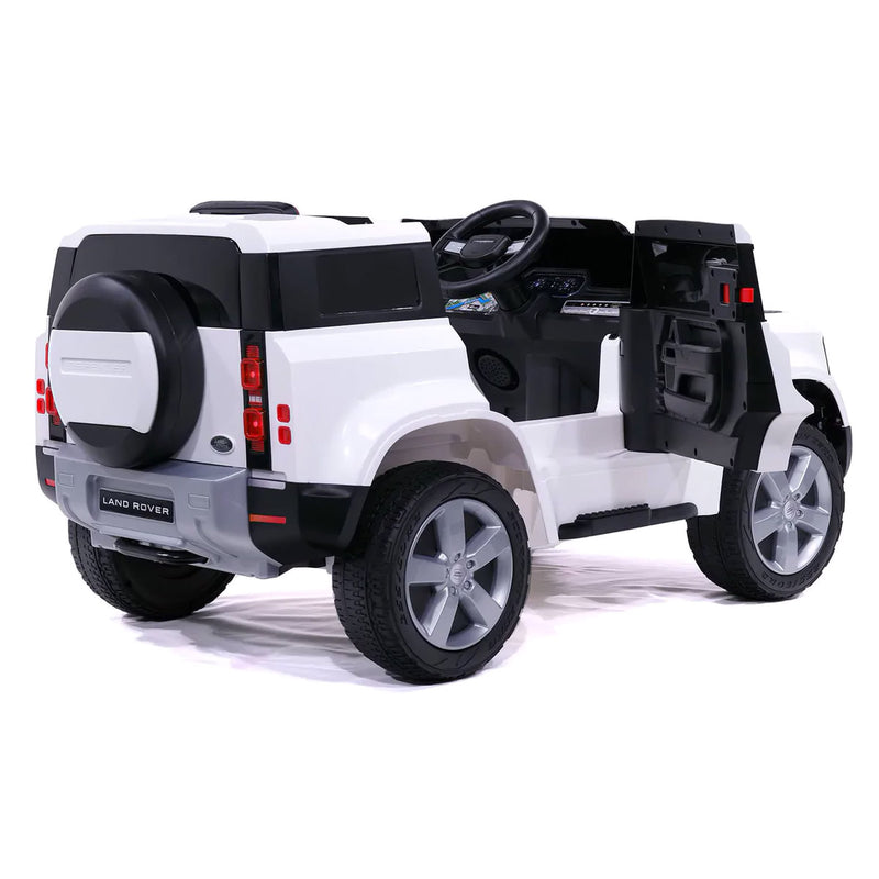 Macchina Elettrica per Bambini 12V Land Rover Defender Bianca-7