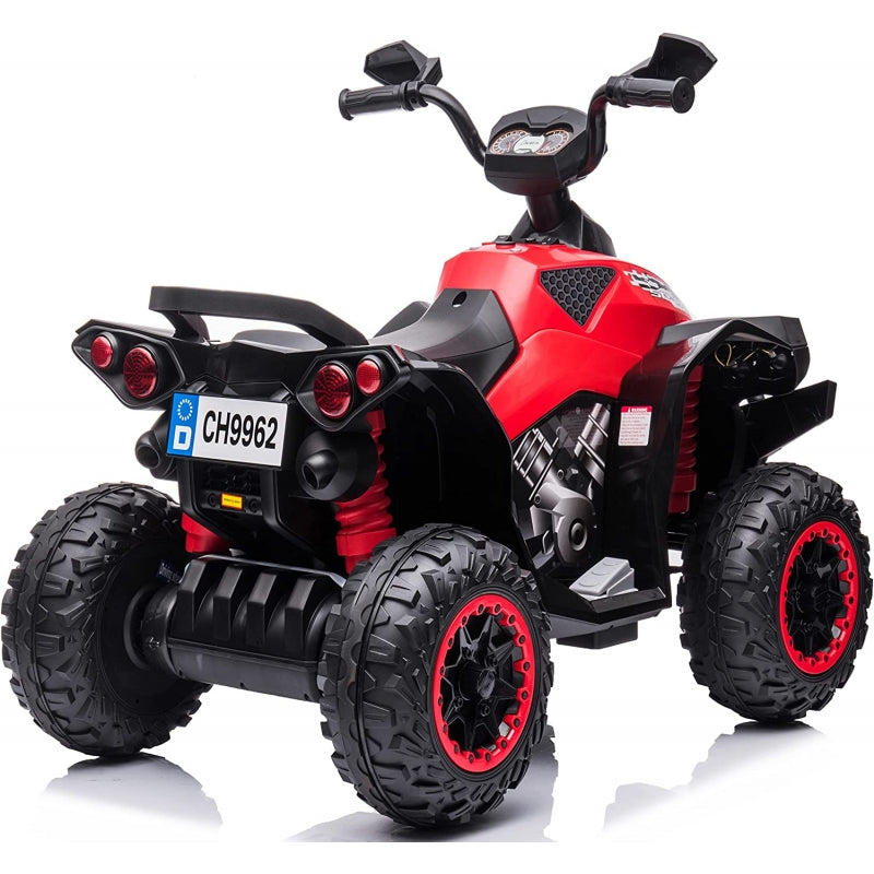 Quad Elettrico per Bambini 12V ATV Speed Rosso-2