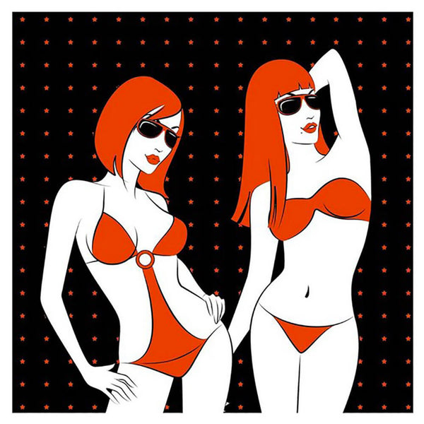 sconto Pannello Radiante Elettrico Quadro Termico 60x60cm 450W Vannini Red Bikini