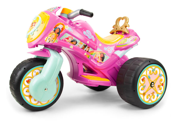 Moto Elettrica per Bambini 6V Disney Princess Rosa-1