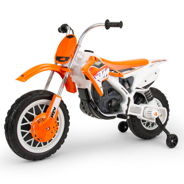 prezzo Moto Elettrica per Bambini 12V KTM SX Cross Arancione e Bianca