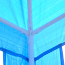 Gazebo da Giardino 2.7x2.7m in Acciaio Blu -5