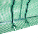 Serra da Giardino per Piante con Telo in PE Telaio in Acciaio Verde 270x90x90 cm -7