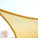 Tenda Vela da Giardino Triangolare 3x4m in HDPE Sabbia -2